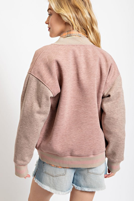 Rose Varsity Jacket