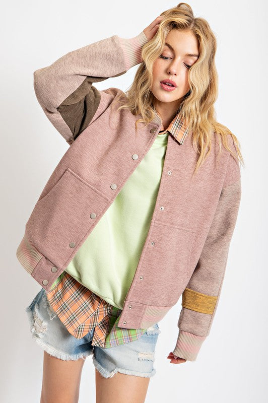 Rose Varsity Jacket