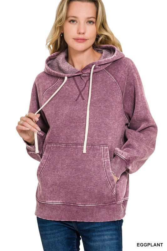 Eggplant Long Sleeve Sweater Hoodie