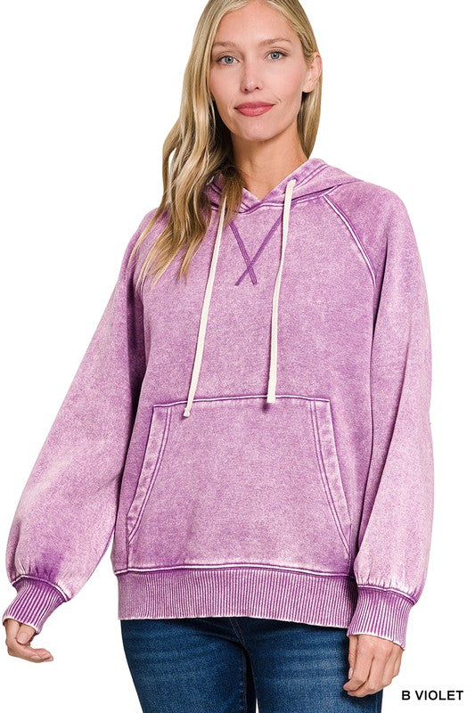 Violet Long Sleeve Sweater Hoodie