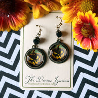 Black Jack O Lantern Earrings