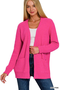 Fuschia Cardigan * on sale