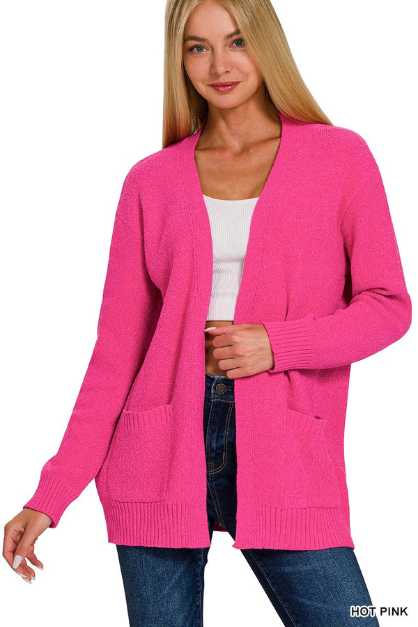 Fuschia Cardigan * on sale