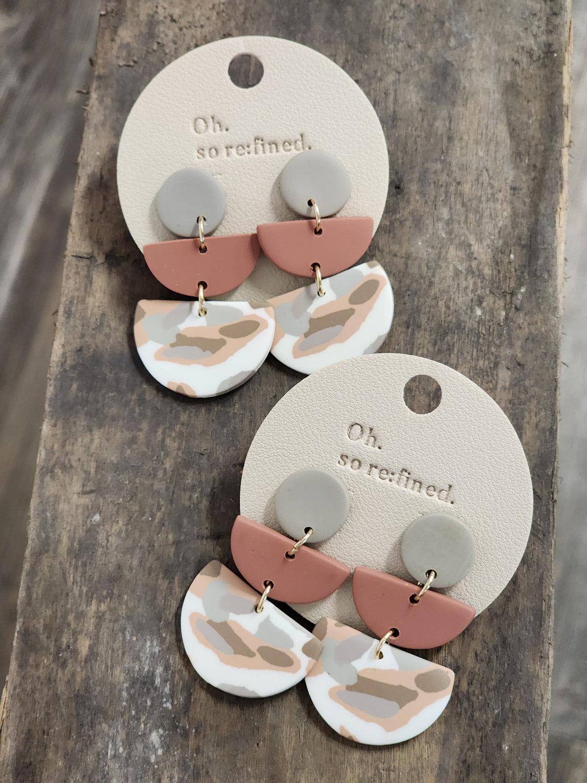 Fall Leaves Clay Earring set *