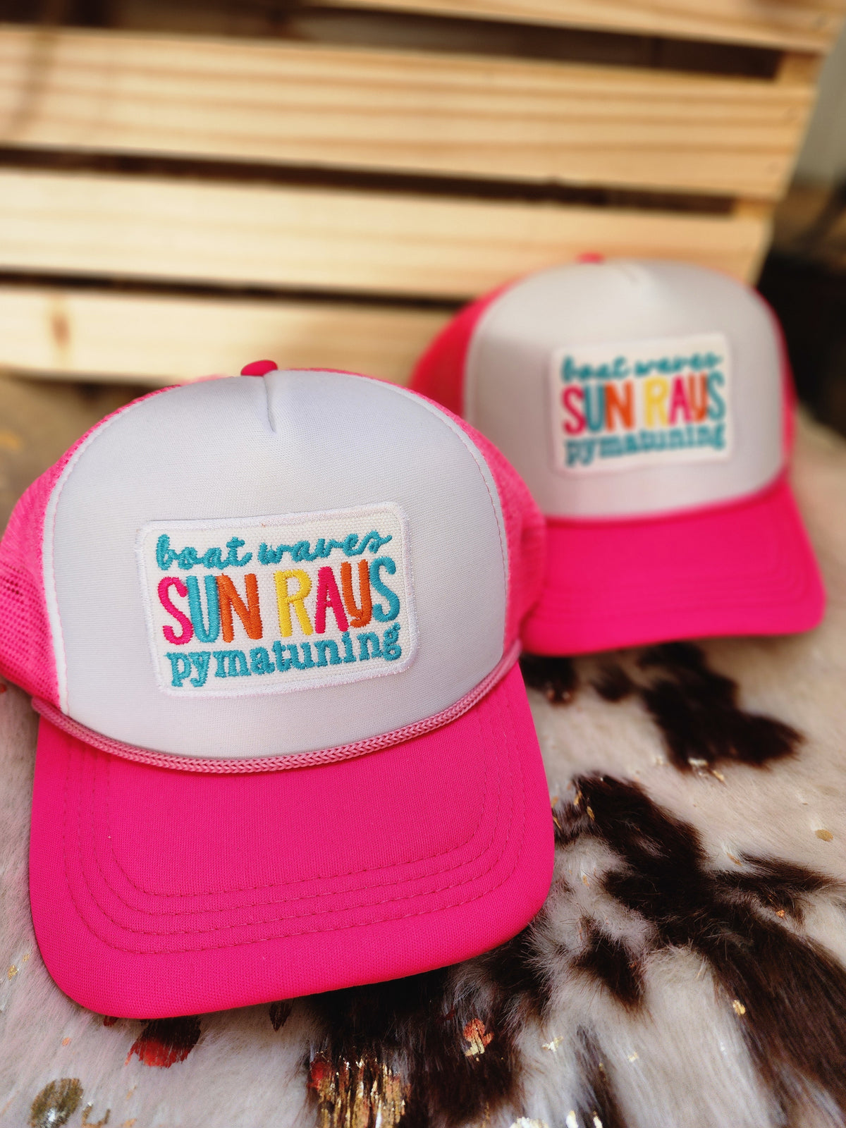 Pymatuning Lake Foam Trucker Baseball Cap in pink * on sale