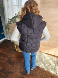 Ultra Lightweight Puffer Vest in black * on sale