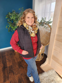 Ultra Lightweight Puffer Vest in black * on sale