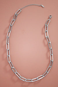 Stainless steel chain link necklace *