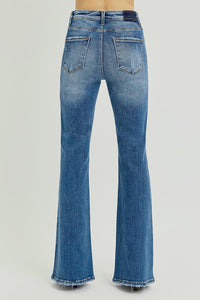 Mae High-Rise Stomach Control Bootcut Jeans by Risen