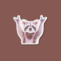 ROCKIN' RACCOON Sticker