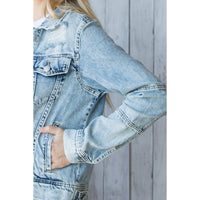 Vintage Washed Denim Jacket * on sale