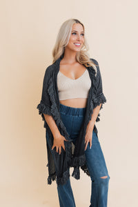 Festival lace back bralette in ivory S-XL