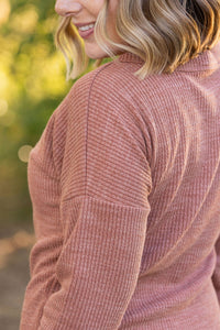 Rust Button Long Sleeve Shirt * on sale