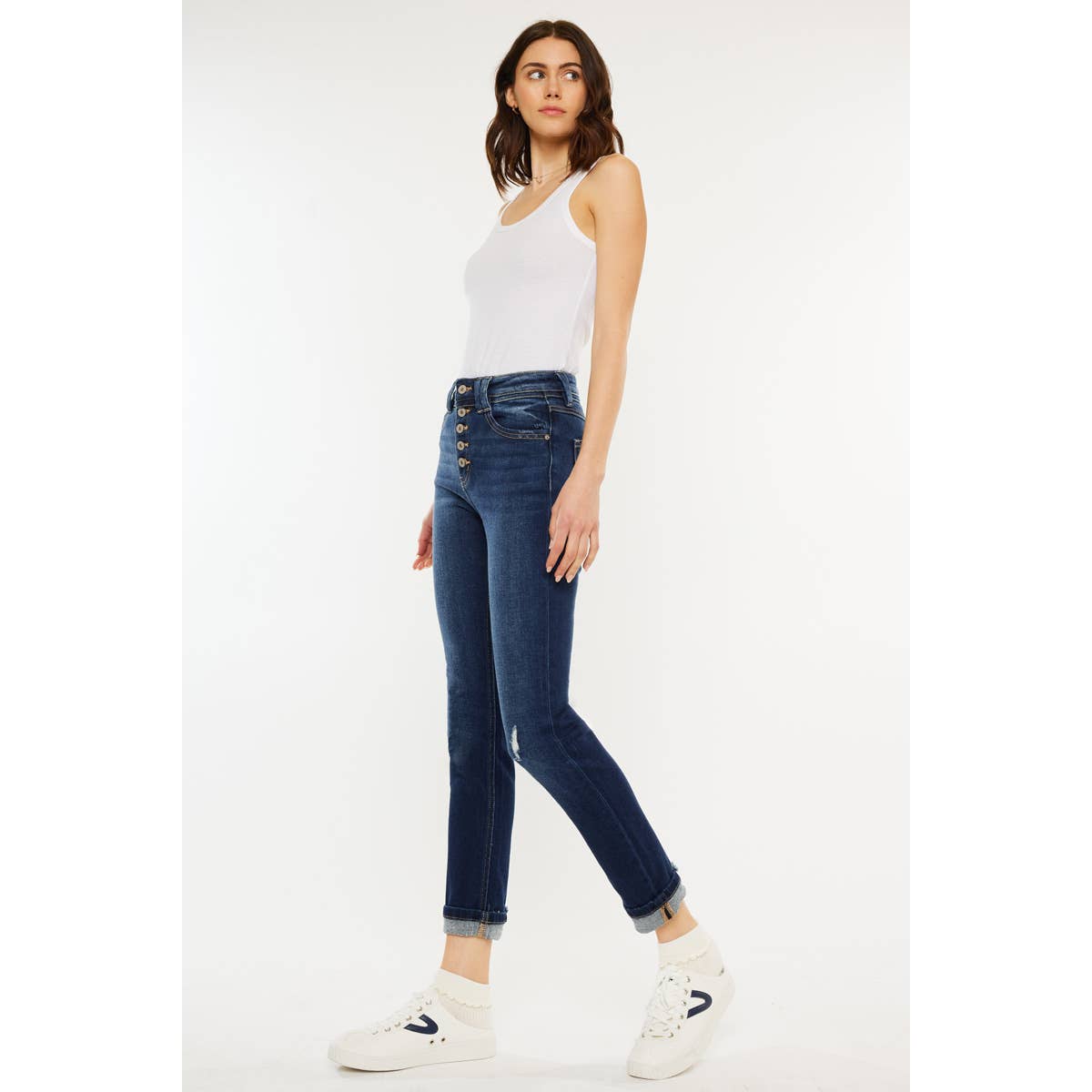 Gravel Road Capri Dark wash by Kan Can * on sale