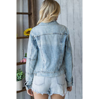 Vintage Washed Denim Jacket * on sale