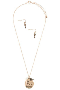 "Be YOU tiful" stamped necklace *