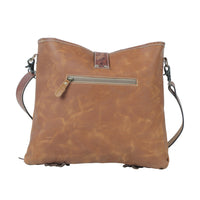 Estatic Leather Cross-body Purse with leather tassels