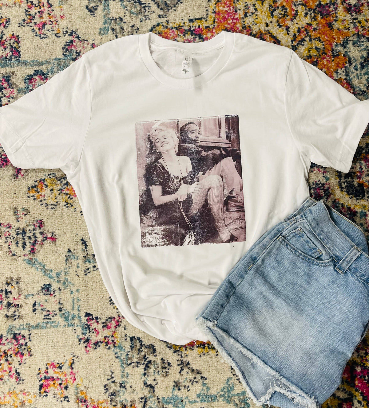 Marilyn and Tupac Graphic T-shirt