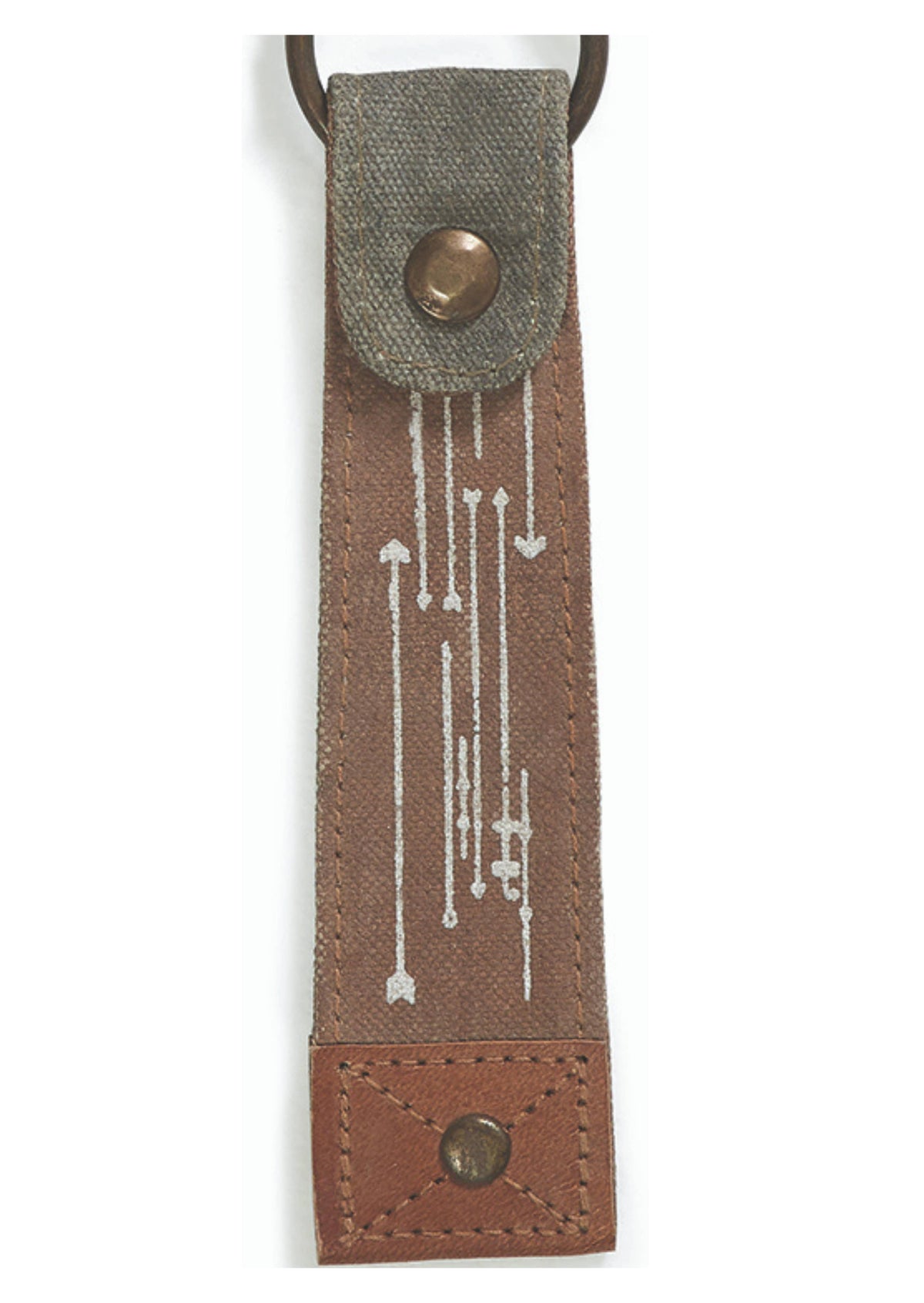 Live Love Wander Up-Cycled Canvas Women's Keychain