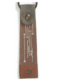 Live Love Wander Up-Cycled Canvas Women's Keychain