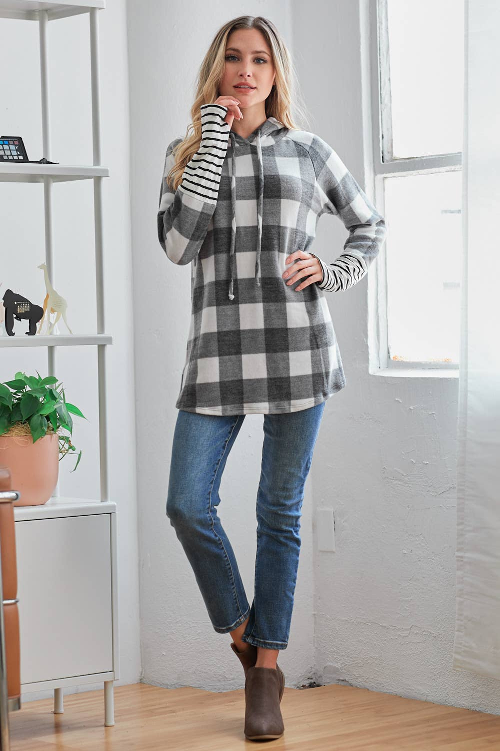 My Unusual Tuesday Hoodie: WHITE/BLACK