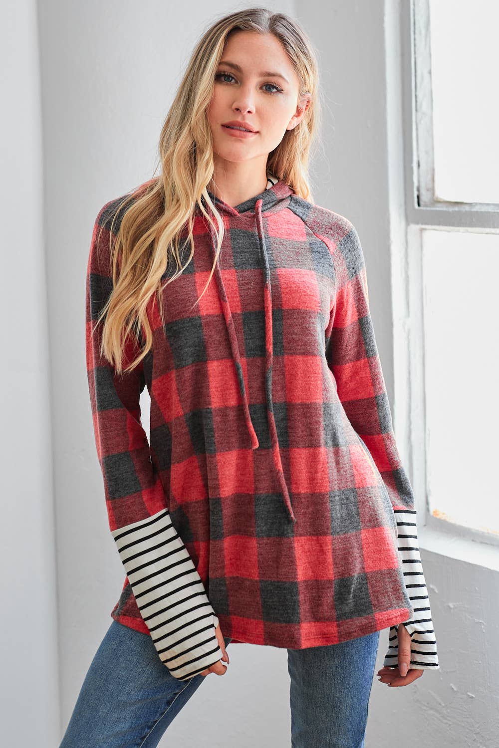 My Unusual Tuesday Hoodie: RED/BLACK