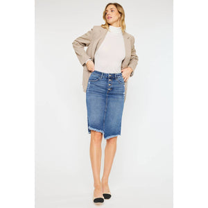 Dixie Ann Jean Skirt by Kan Can * on sale