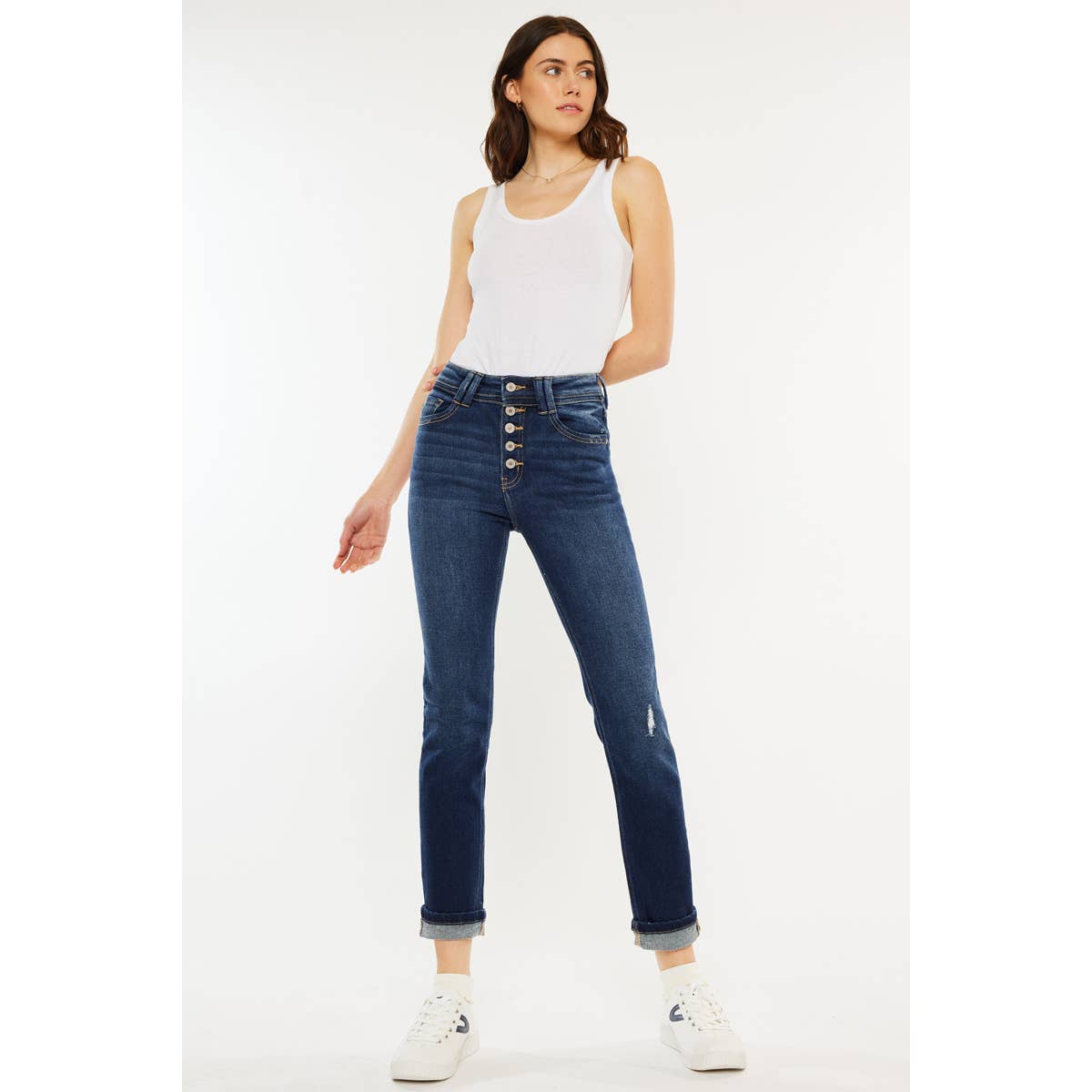 Gravel Road Capri Dark wash by Kan Can * on sale