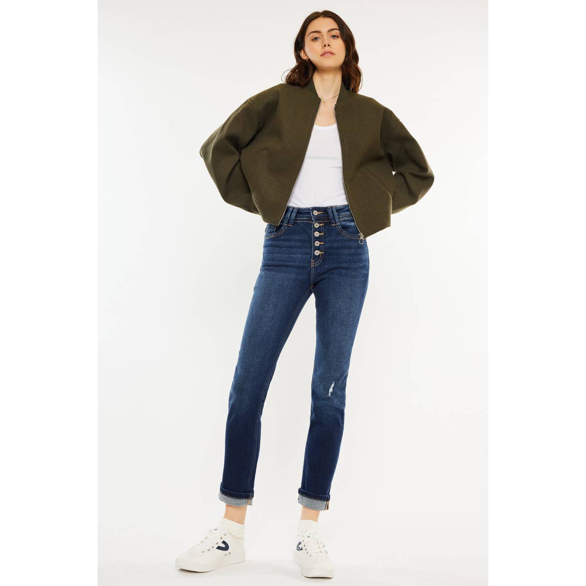 Gravel Road Capri Dark wash by Kan Can * on sale