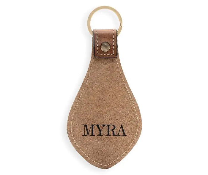 Bloom leather key fob clip *