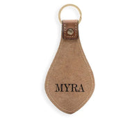 Bloom leather key fob clip *