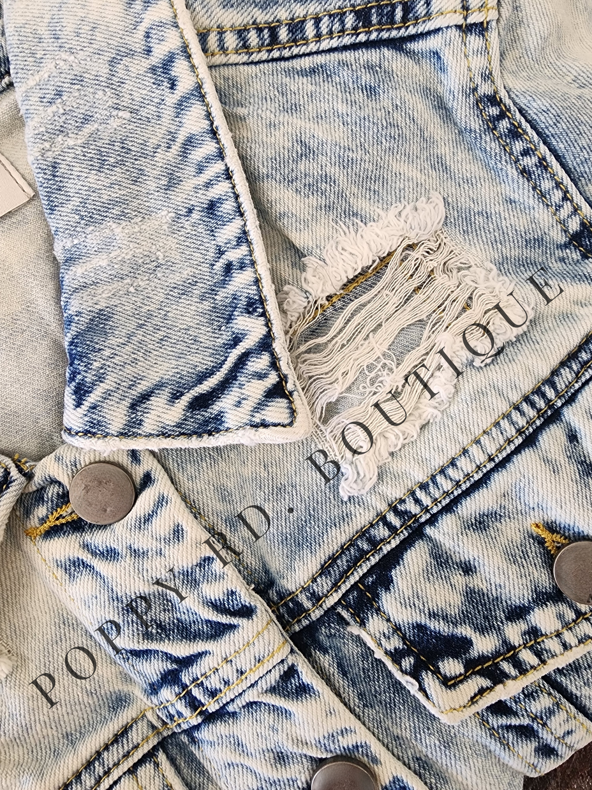 Vintage Washed Denim Jacket * on sale