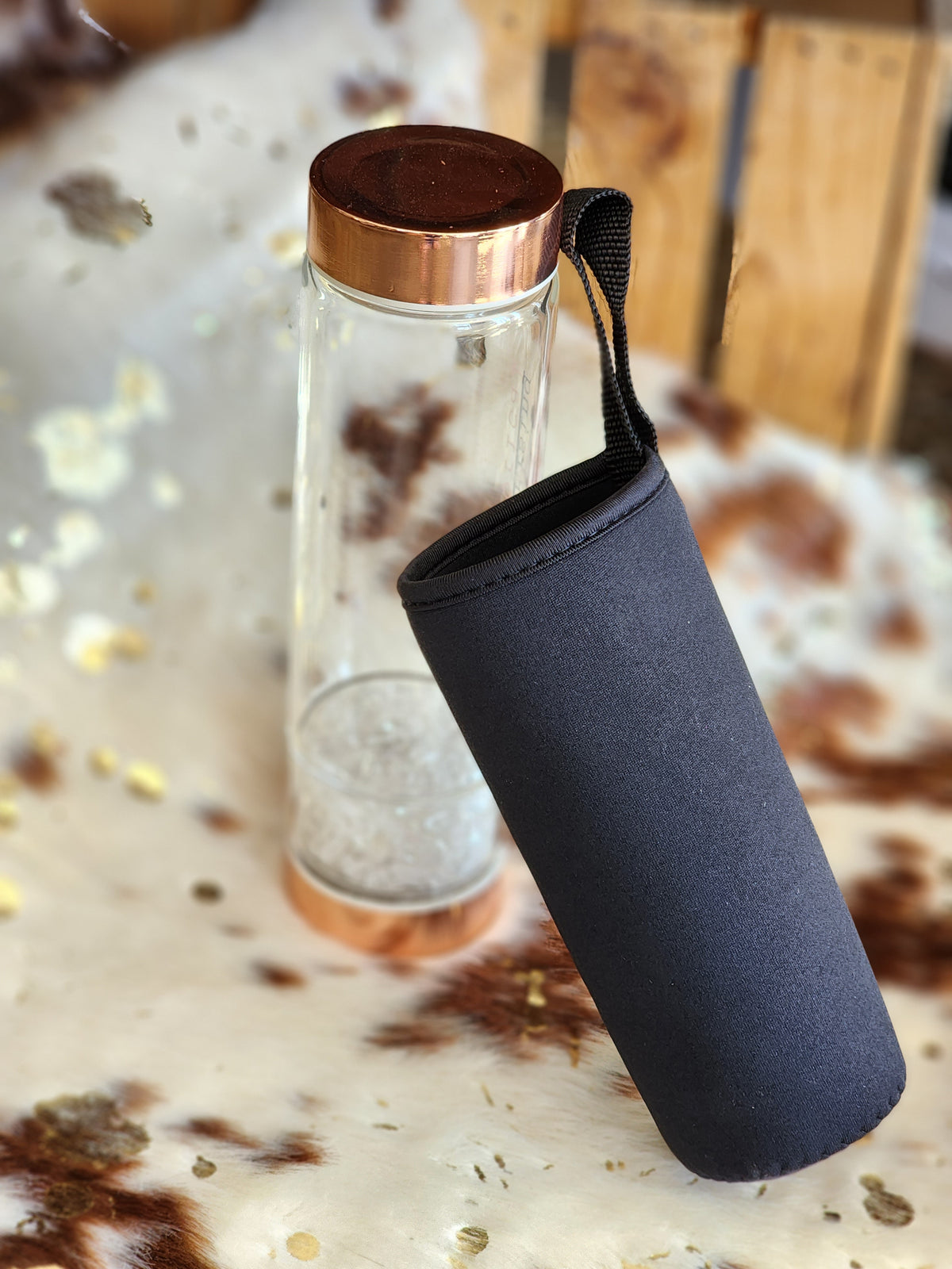 Clear Quartz Crystal Intention Bottle 500ml