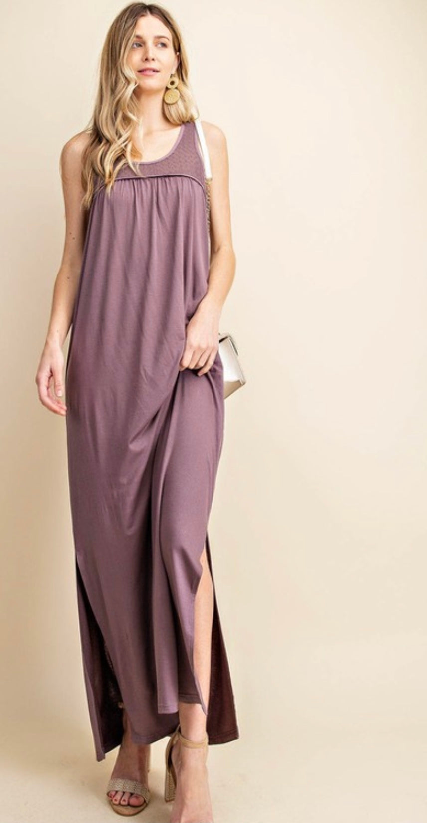 Lavender Mesh back Maxi  * on sale