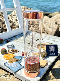 Red Jasper Crystal Intention Bottle 500ml