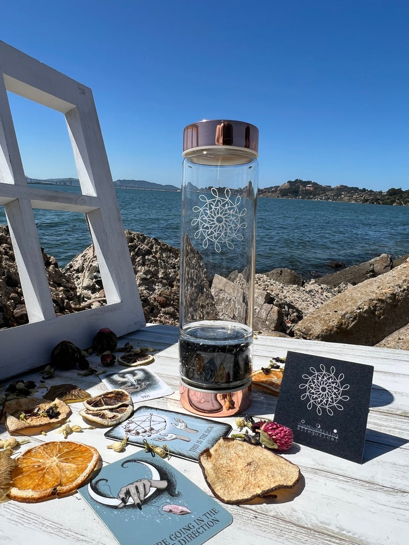 Obsidian Crystal Intention Bottle 500ml