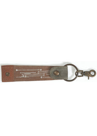 Live Love Wander Up-Cycled Canvas Women's Keychain