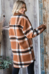 Brown Plaid flannel jacket * on sale