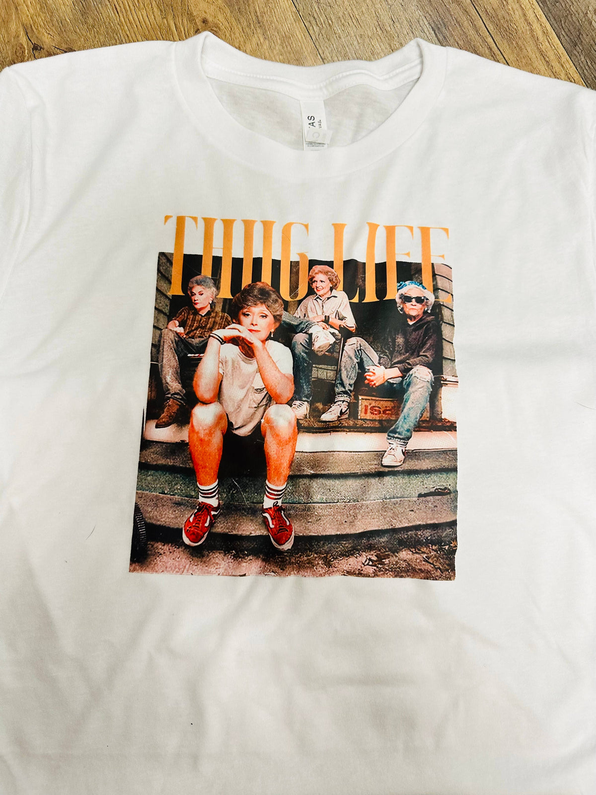 Thug Life Golden Girls - street smart Graphic T-shirt: Natural