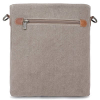 Canvas  Leather Women Crossbody Bag - Timberwolf/Taupe