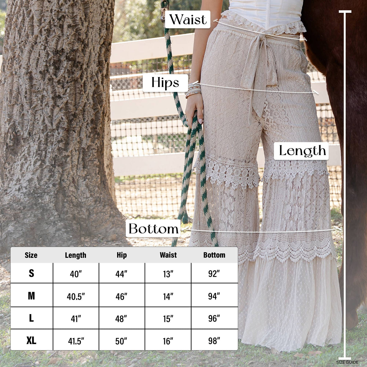 ** PRE-ORDER ARRIVES JULY 20TH** Desert Dream Cloud Pants Tiered Lace