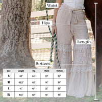 ** PRE-ORDER ARRIVES JULY 20TH** Desert Dream Cloud Pants Tiered Lace