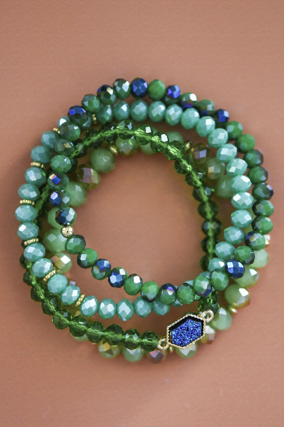 Irish Hills Glass Bead bracelet set