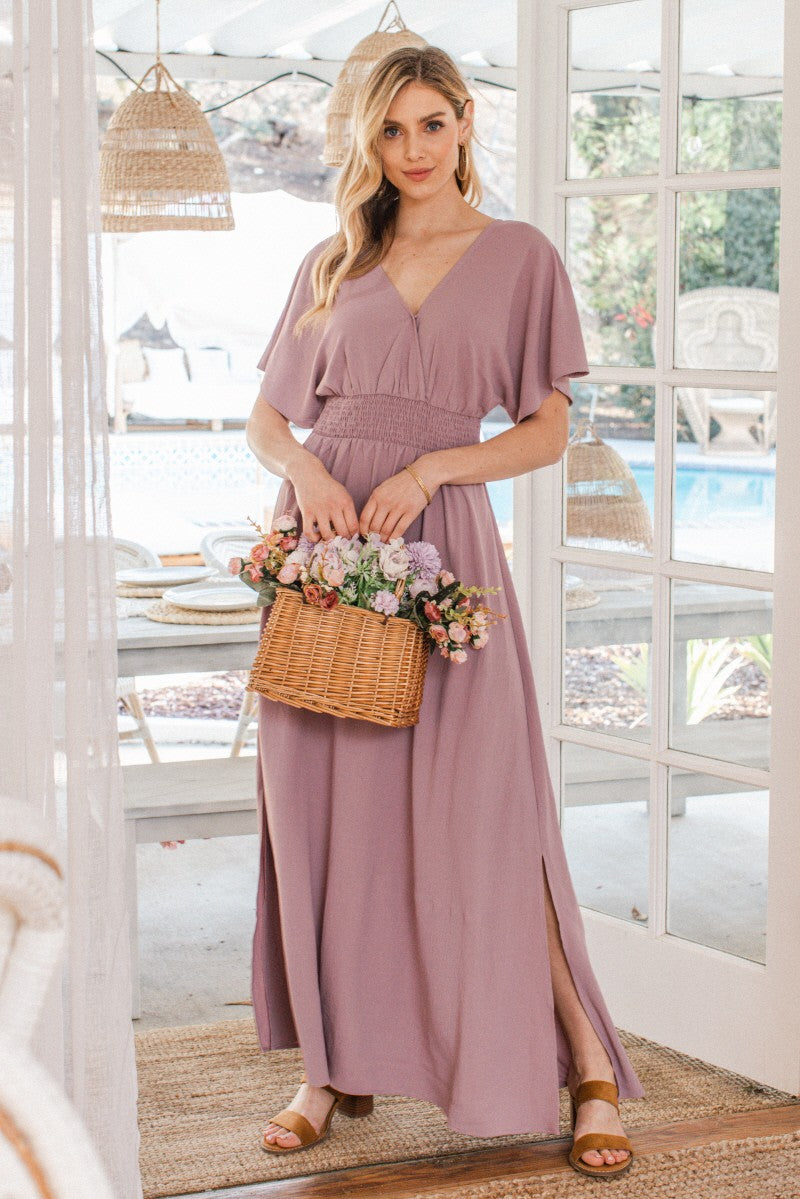 Shirley Lavender Maxi Dress