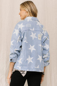 Shooting Star Denim Jacket * on sale