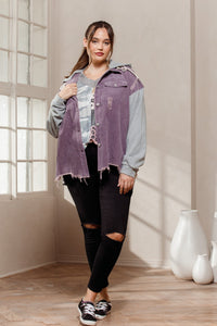 Alley Lilac Corduroy jacket Sm - 3XL * on sale