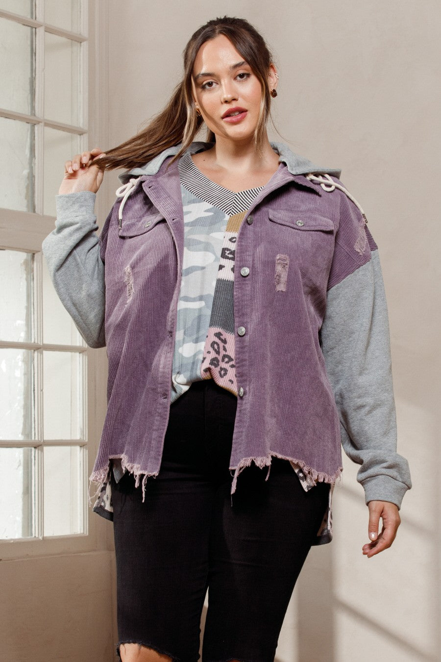 Alley Lilac Corduroy jacket Sm - 3XL