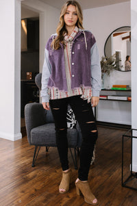 Alley Lilac Corduroy jacket Sm - 3XL