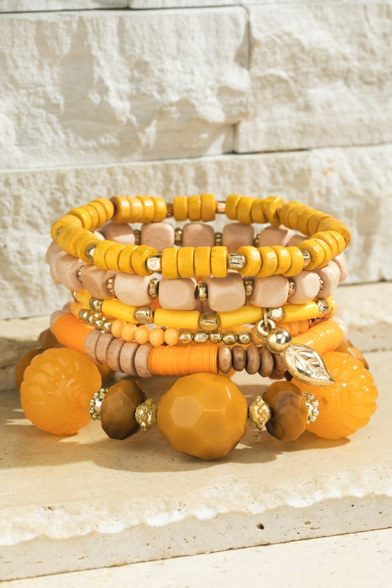 Desert Skyline Seed Bead bracelet with charm accents