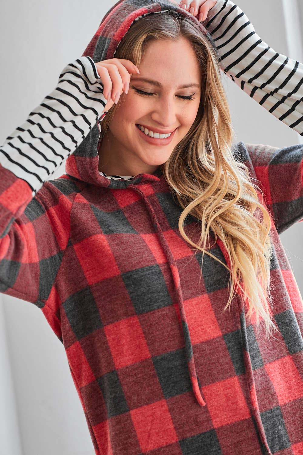 My Unusual Tuesday Hoodie: RED/BLACK